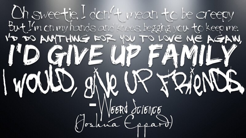 lyrics from 'Weird Science'