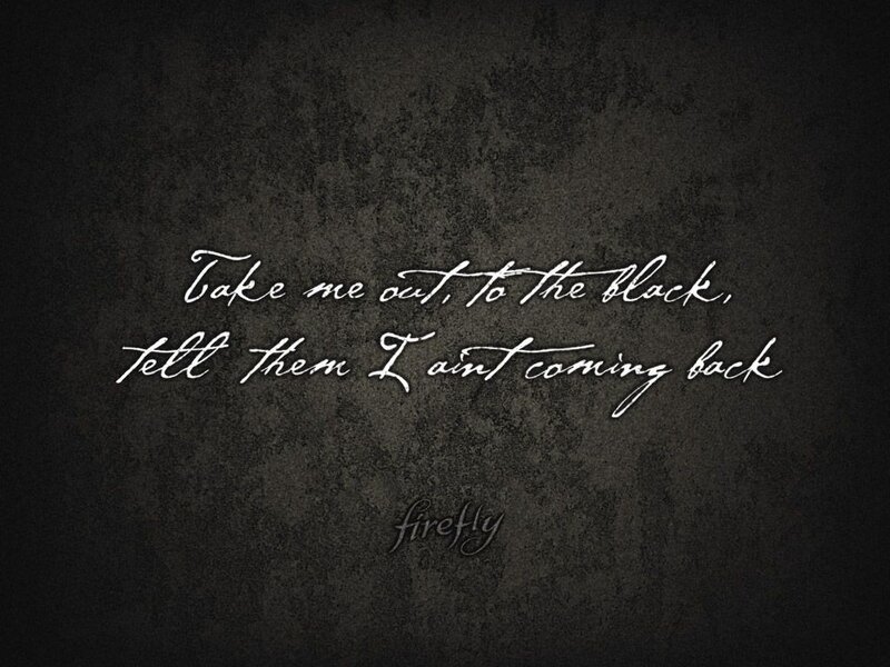 lyrics on dark background