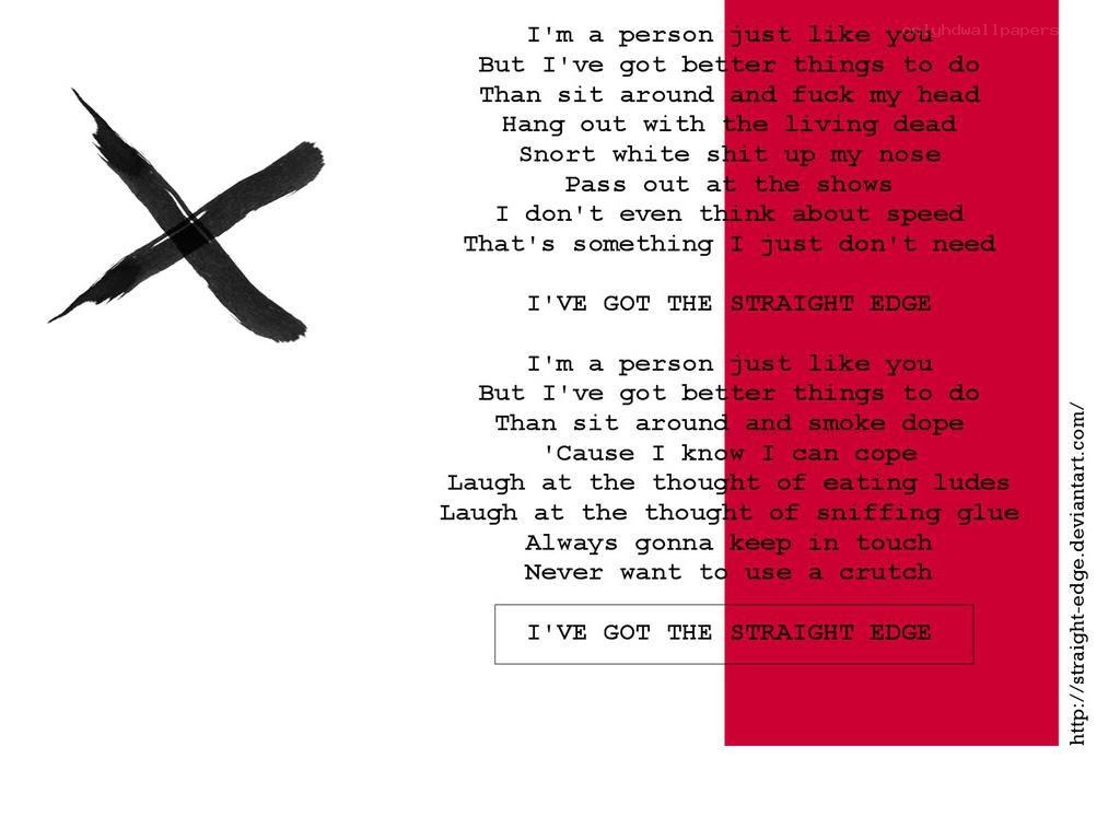 lyrics with bold 'X'