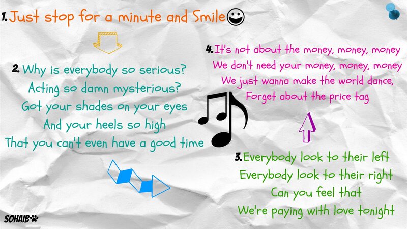 lyrics with smiley face