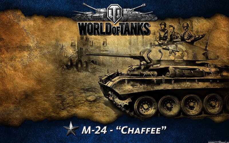 M-24 Chaffee Tank — Blue, Dramatic
