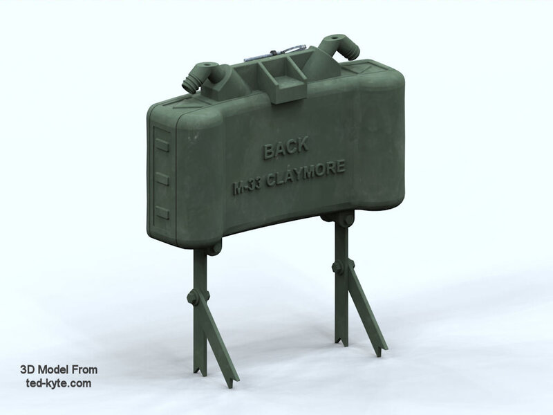 M-33 Claymore mine model