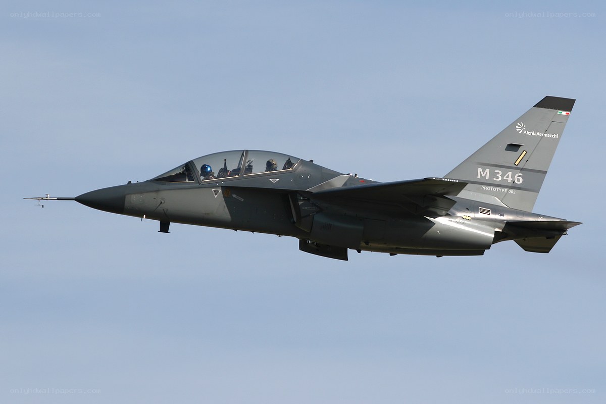 M-346 fighter jet in flight