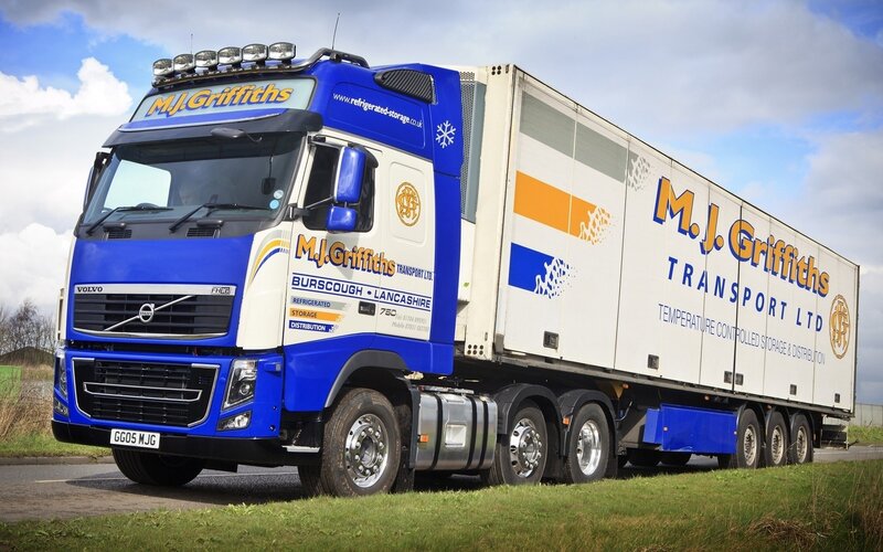 M.J. Griffiths refrigerated truck