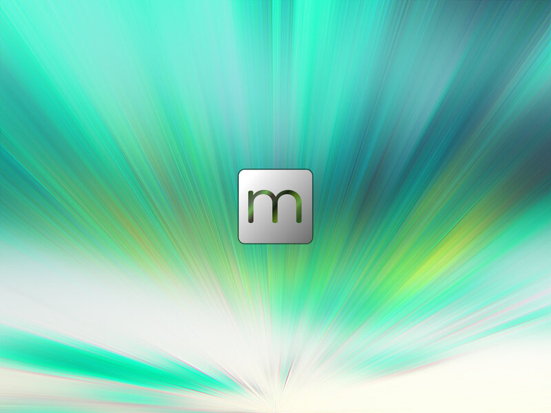 M Letter Logo — Green