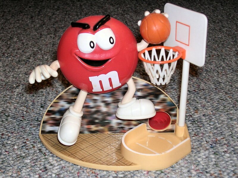 M&M's basketball toy figure