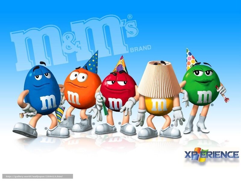 M&M's characters celebrating