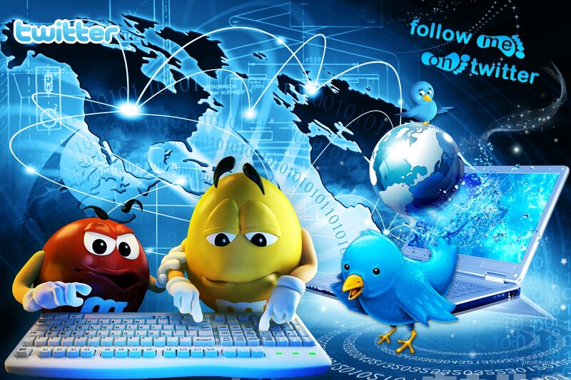 M&M's Characters on Keyboard