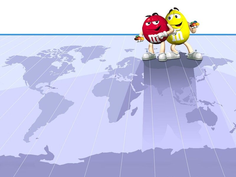 M&M's Characters on Map