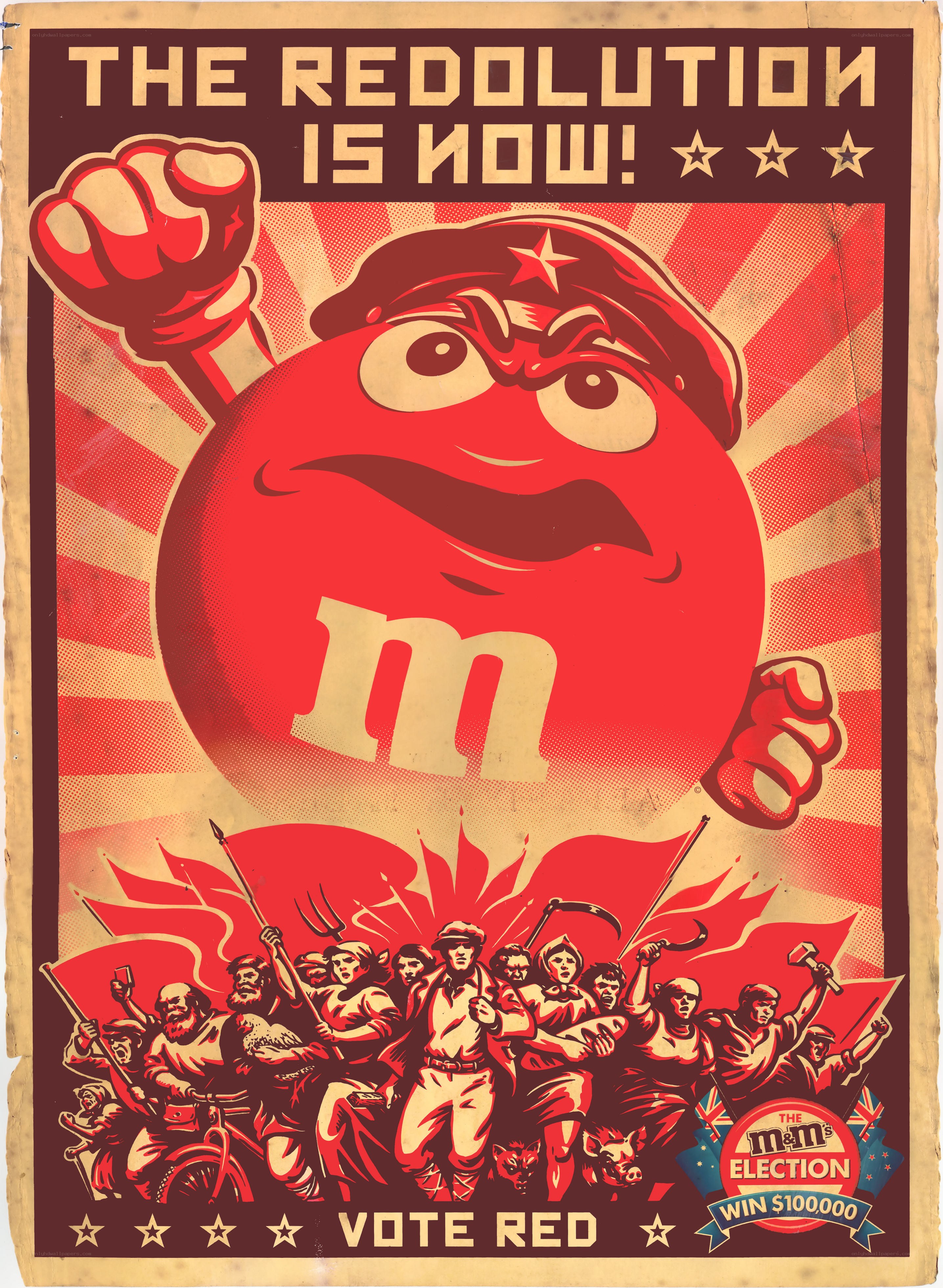 M&M's Red Revolution Poster