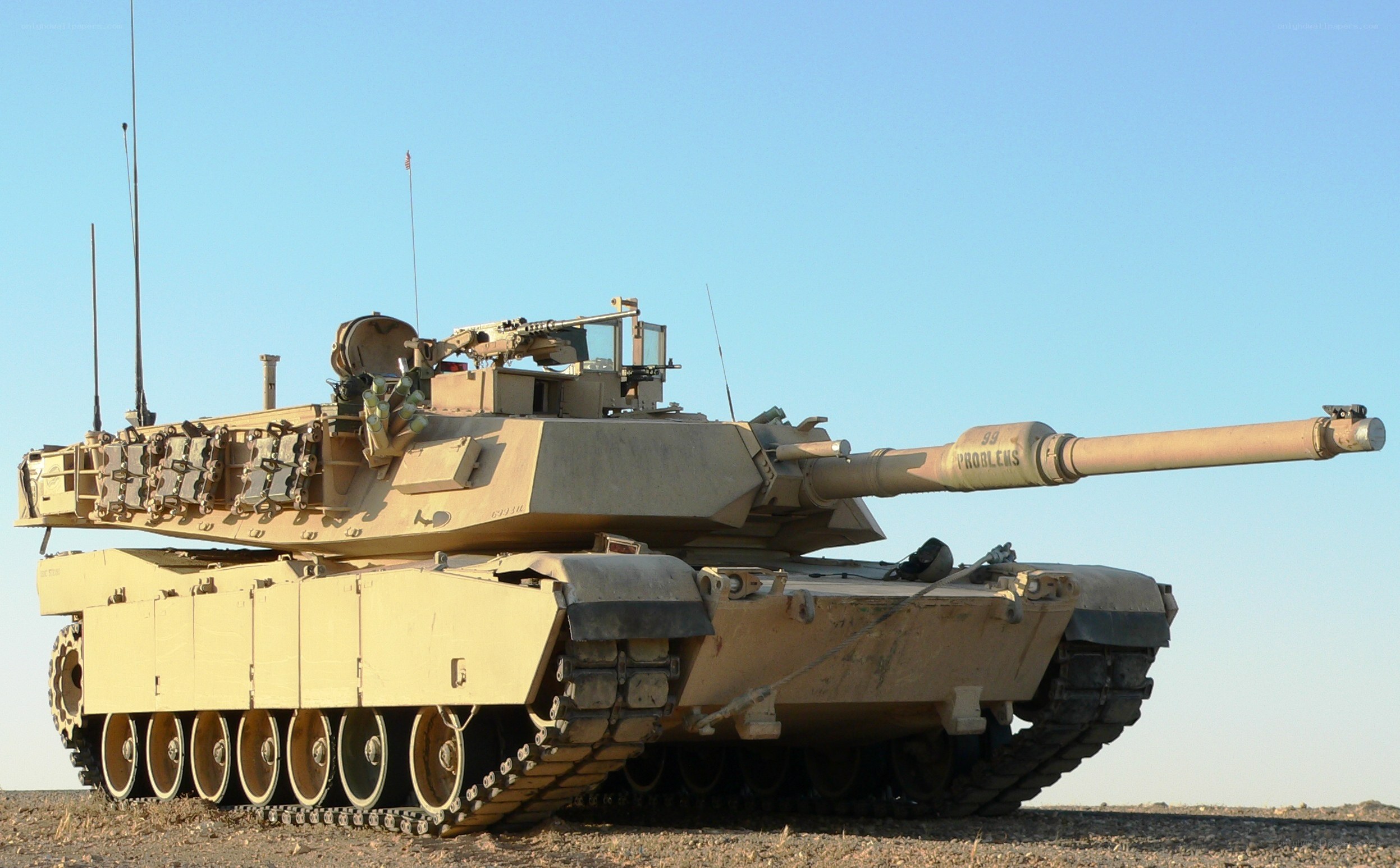 M1 Abrams tank in desert