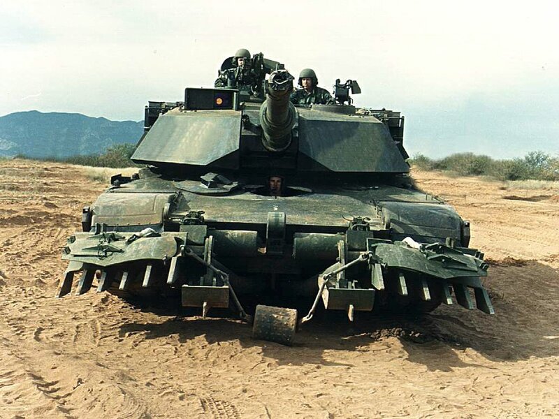 M1 Abrams tank in desert
