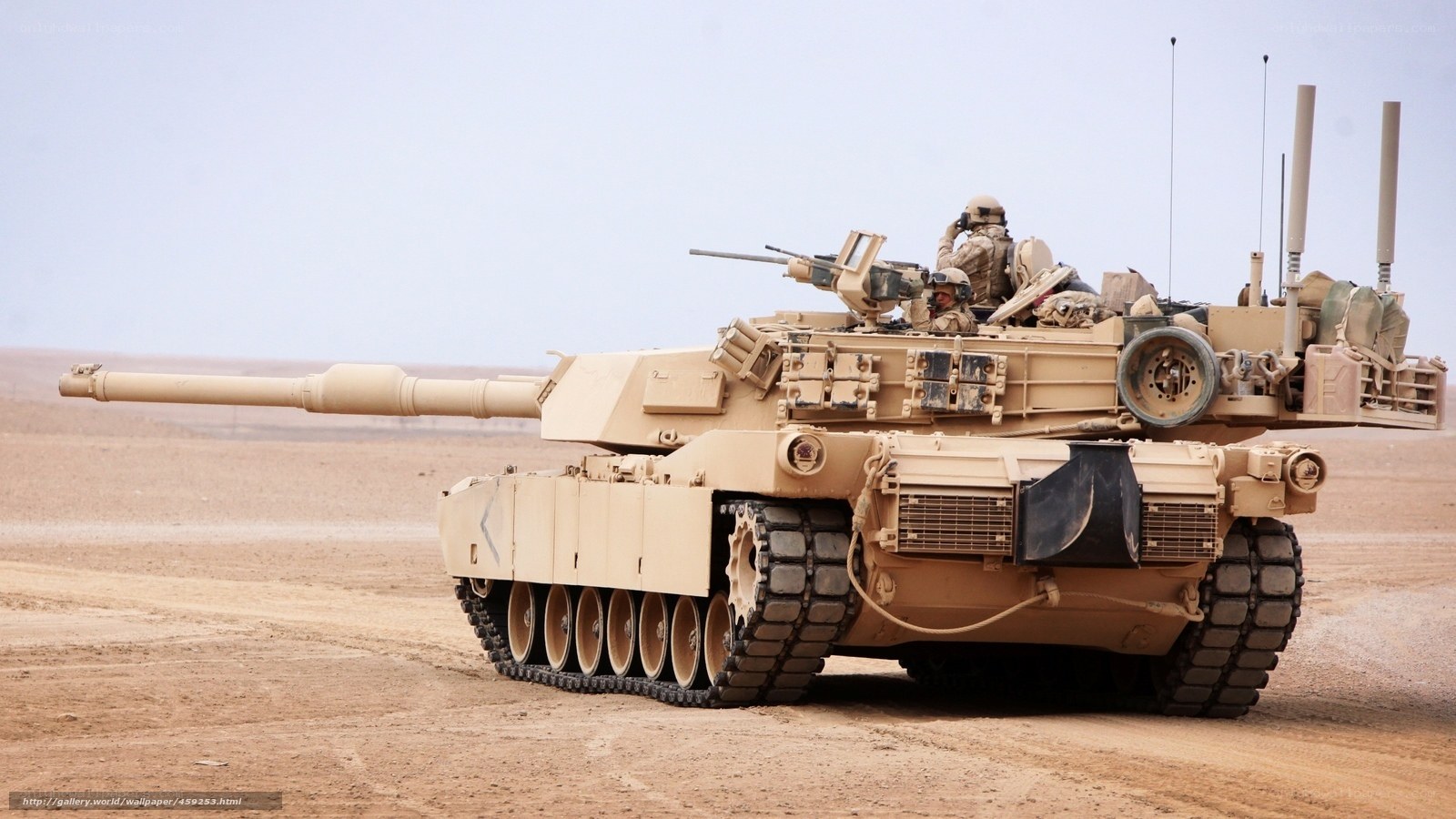 M1 Abrams tank in desert