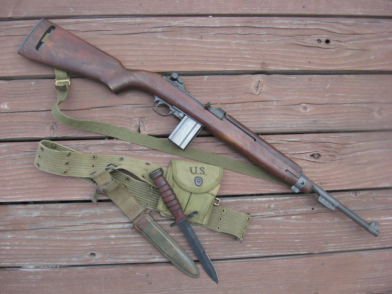 M1 Carbine with accessories