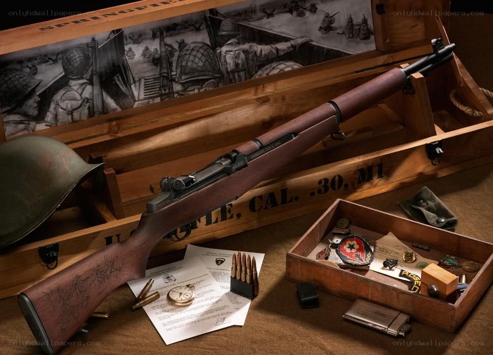 M1 Garand rifle display