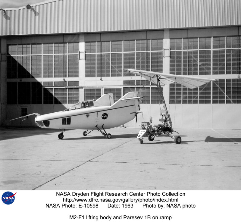 M2-F1 and Paresev 1B on ramp