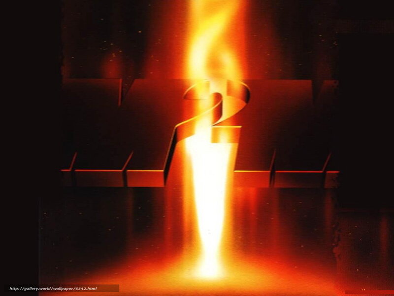 M2 logo with fire effect