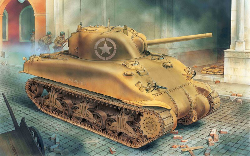 M4 Sherman Tank — Tan