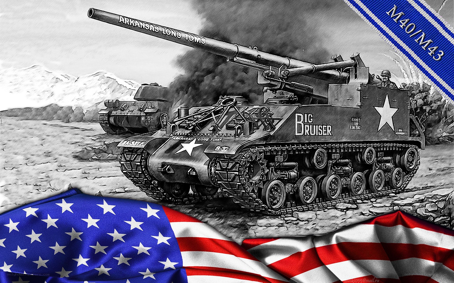 M40/M43 Howitzer in Action