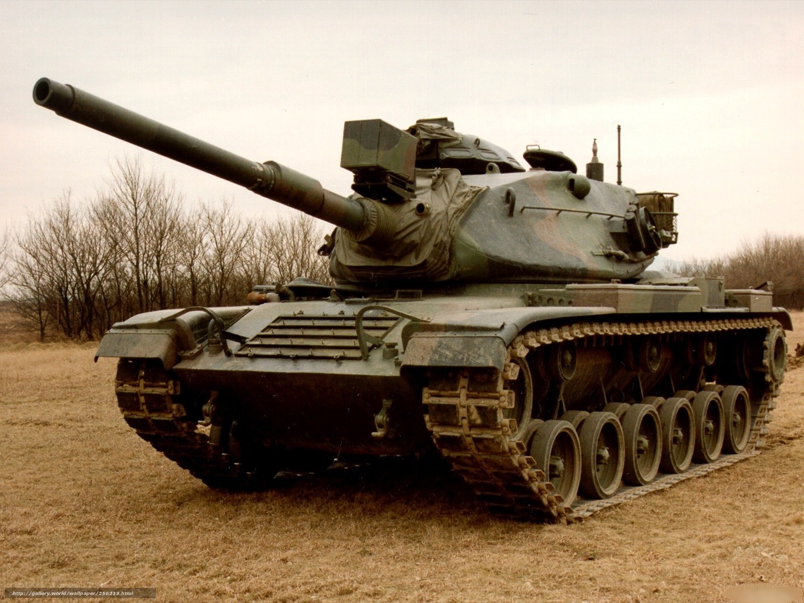 M60 tank in field