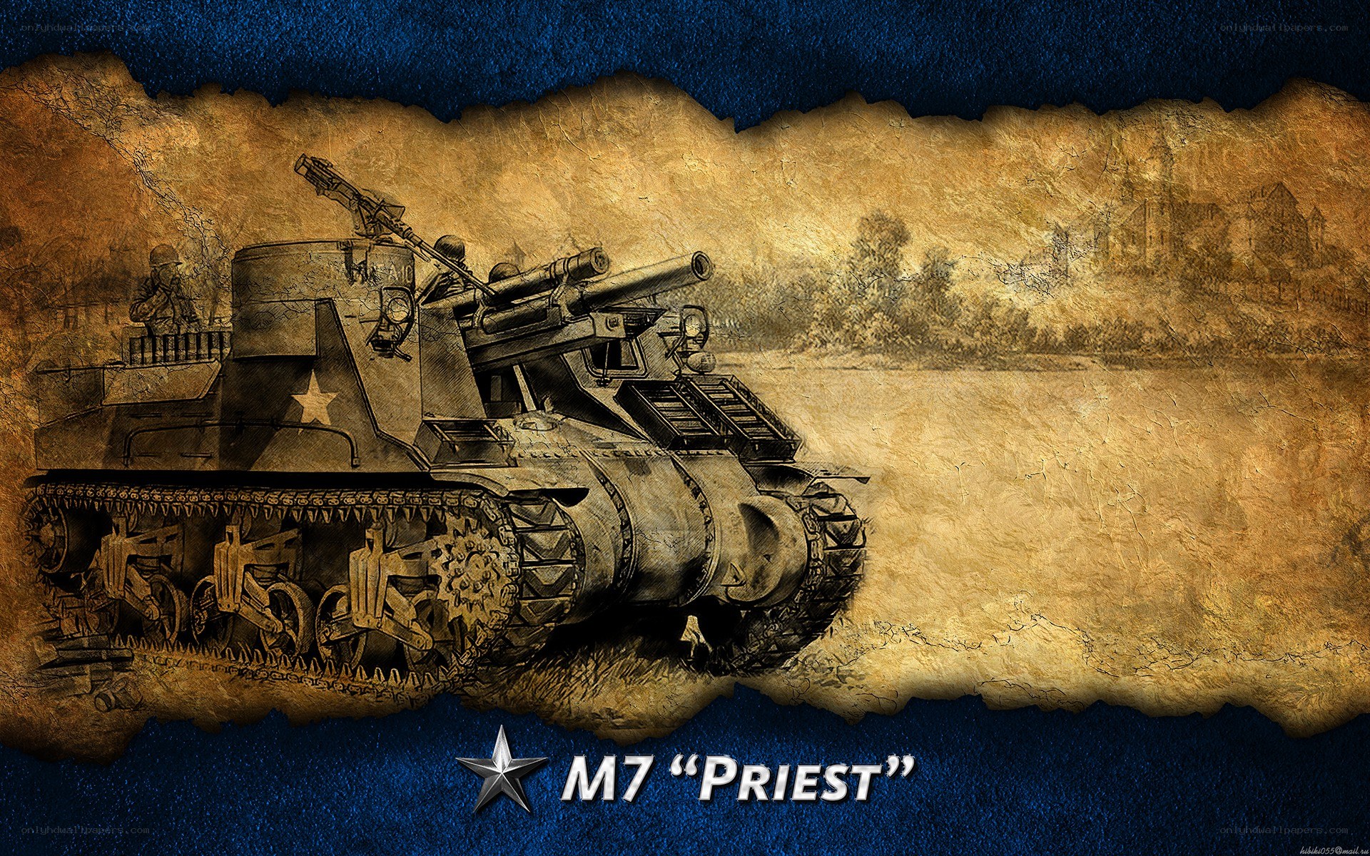 M7 Priest Tank Art