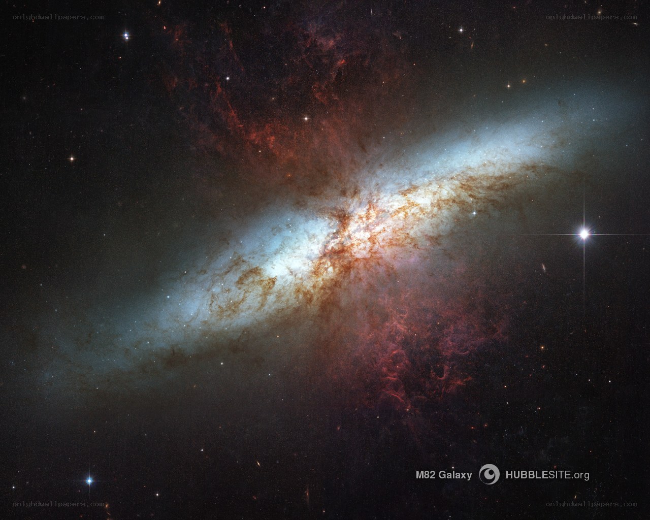 M82 Galaxy in Space