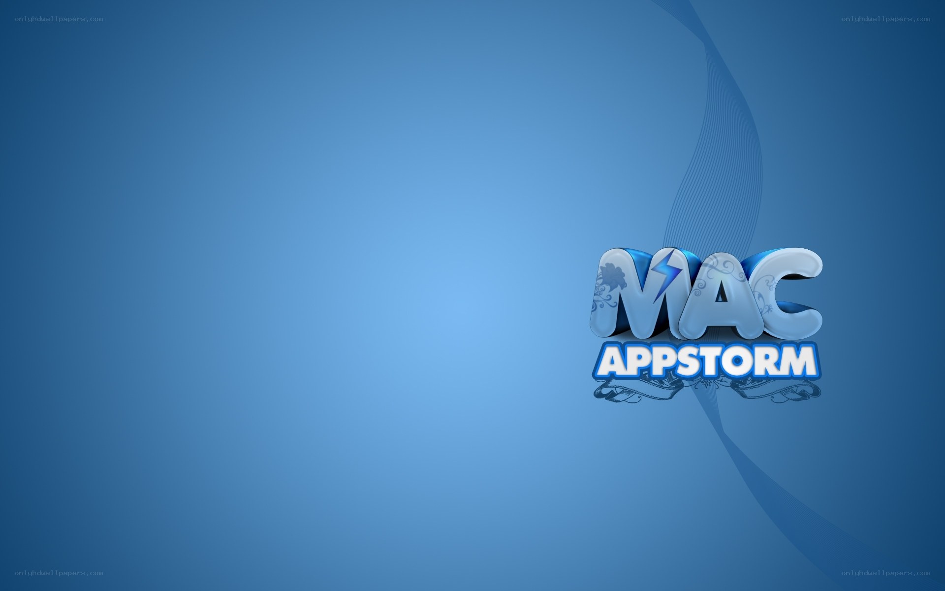 Mac AppStorm logo on blue