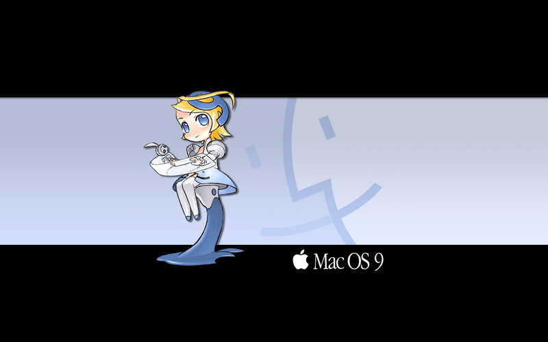Mac OS 9 chibi character