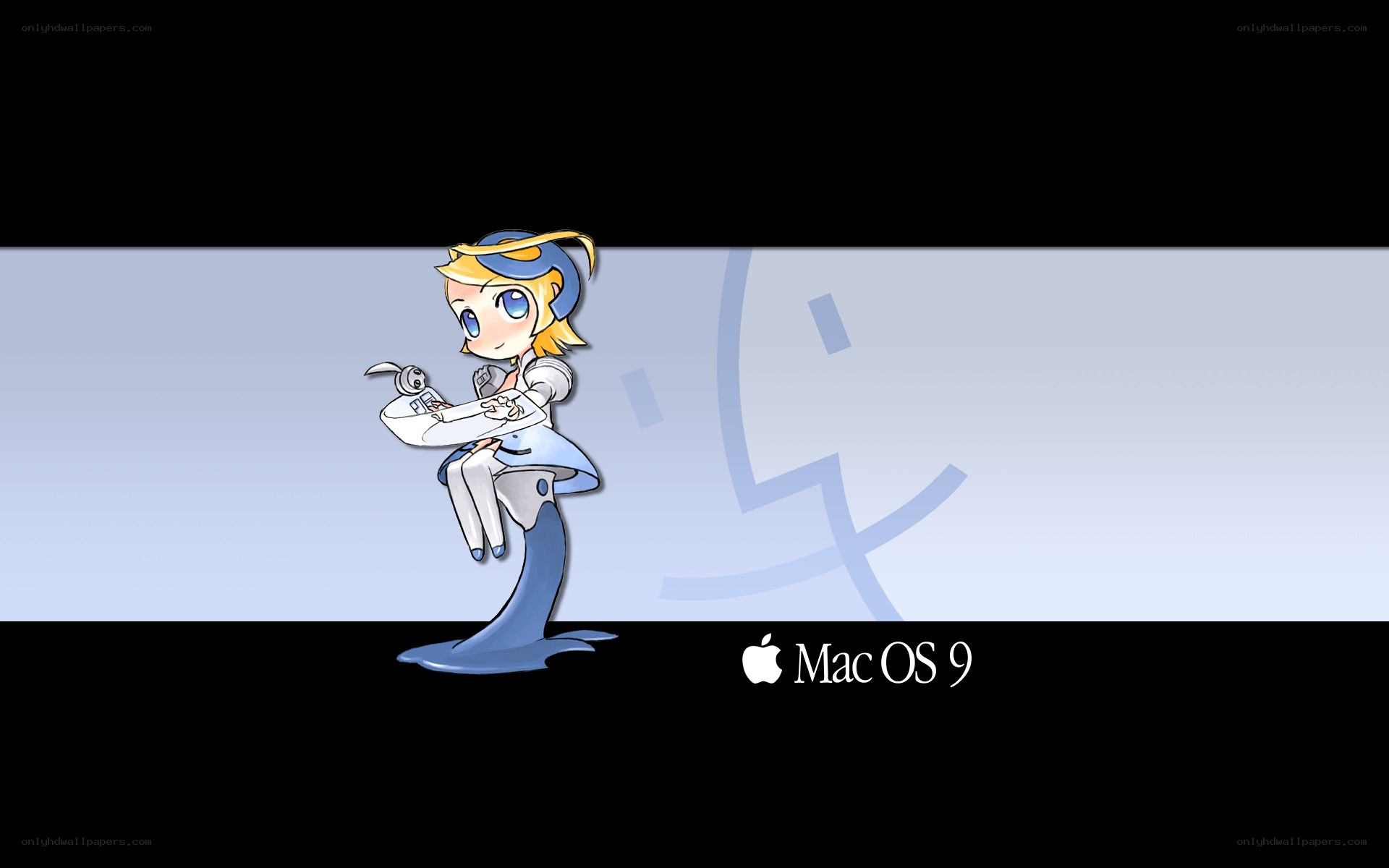 Mac OS 9 chibi character