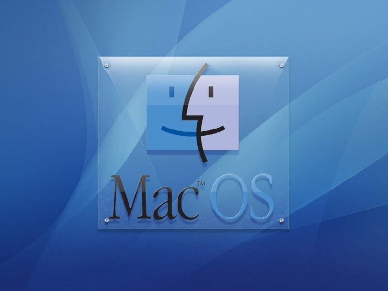 Mac OS Logo — Blue