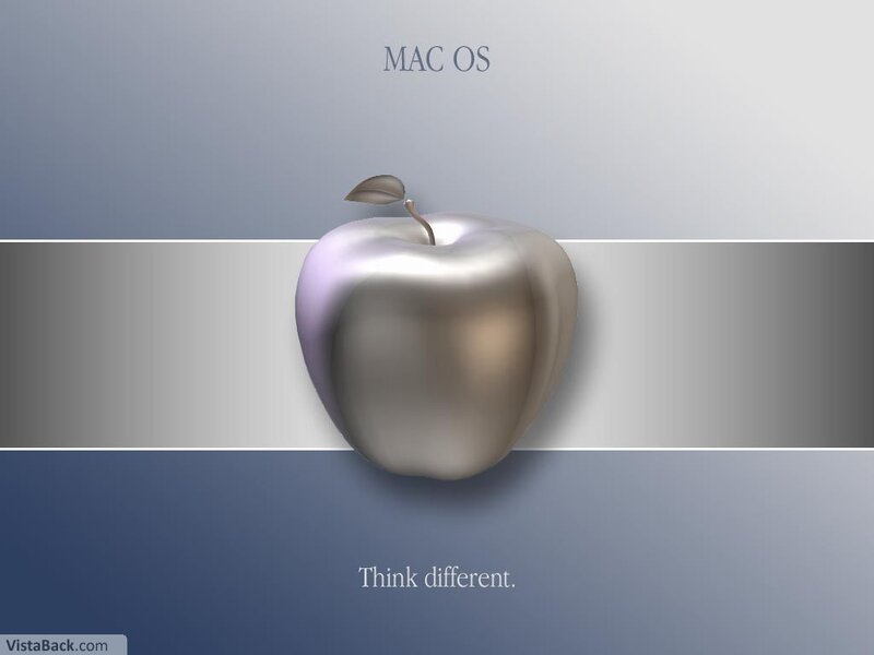 Mac OS silver apple