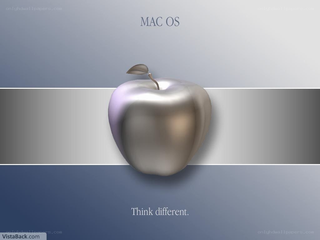 Mac OS silver apple