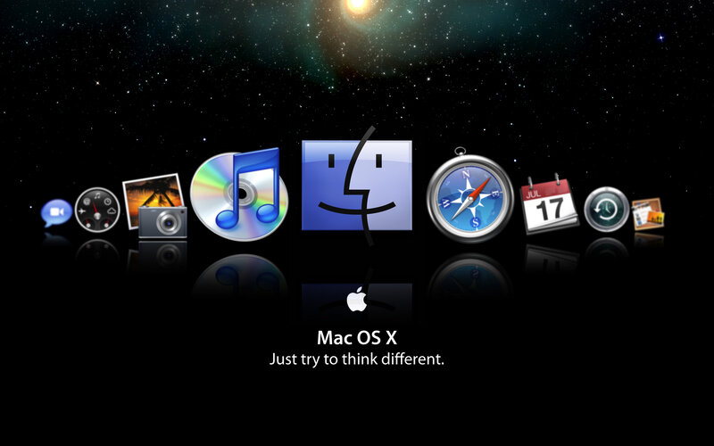 Mac OS X desktop interface