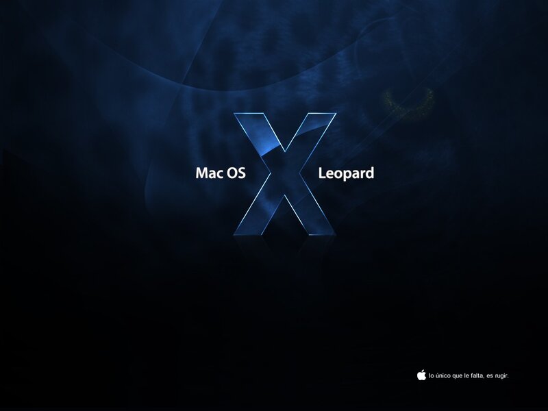 Mac OS X Leopard startup screen