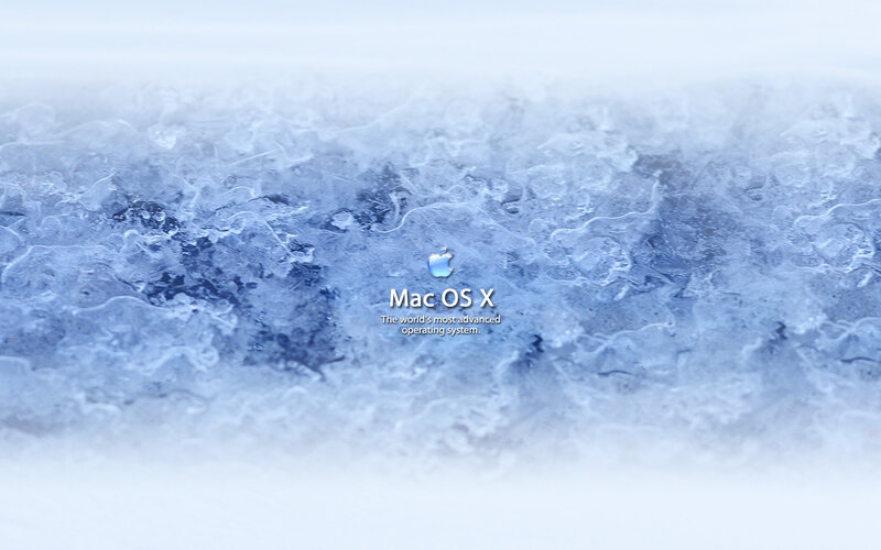 Mac OS X startup screen