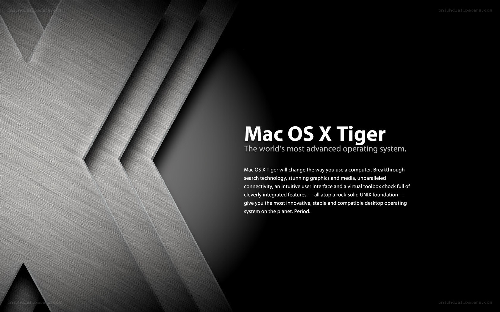 Mac OS X Tiger promotional image