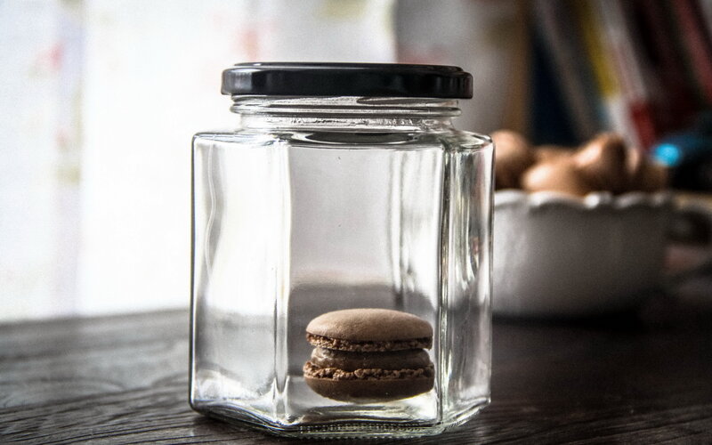 Macaron in Glass Jar