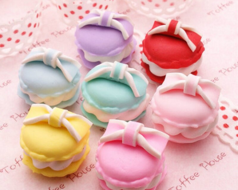 Macaron-shaped Erasers