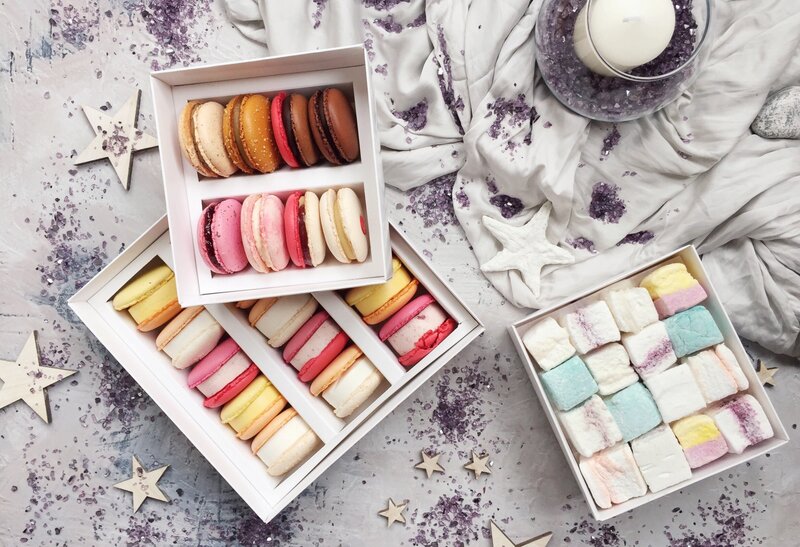 Macarons and Marshmallows — White