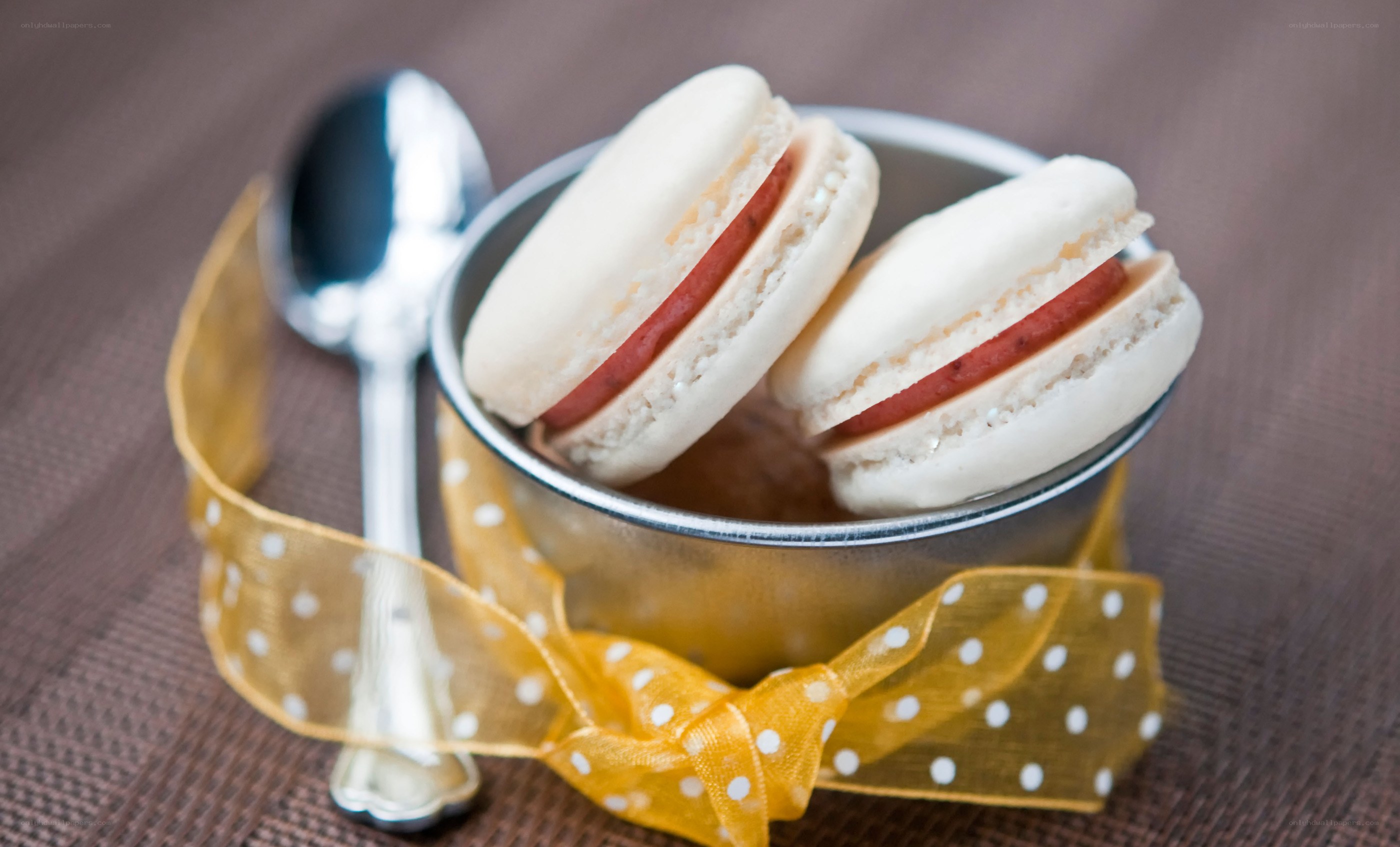 Macarons in a bowl