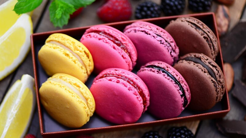 Macarons in a Box — Pink, Appetizing