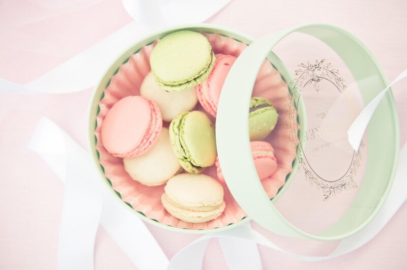 Macarons in a Box — Pink, Sweet