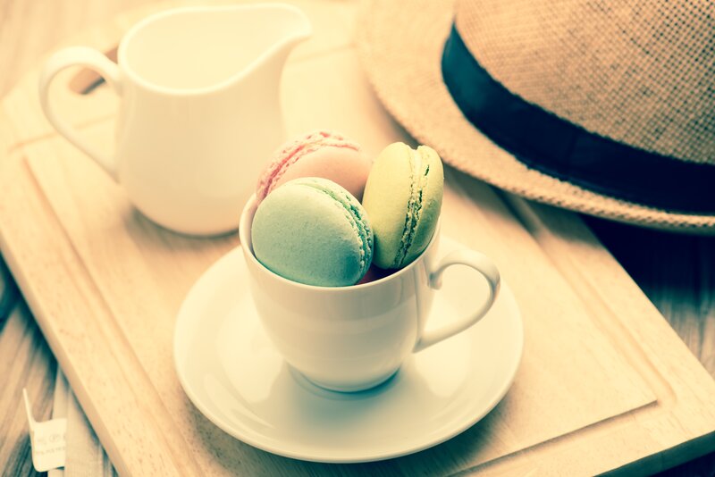 Macarons in a Cup — White, Calm