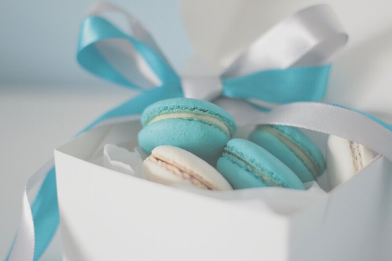 macarons in a gift box