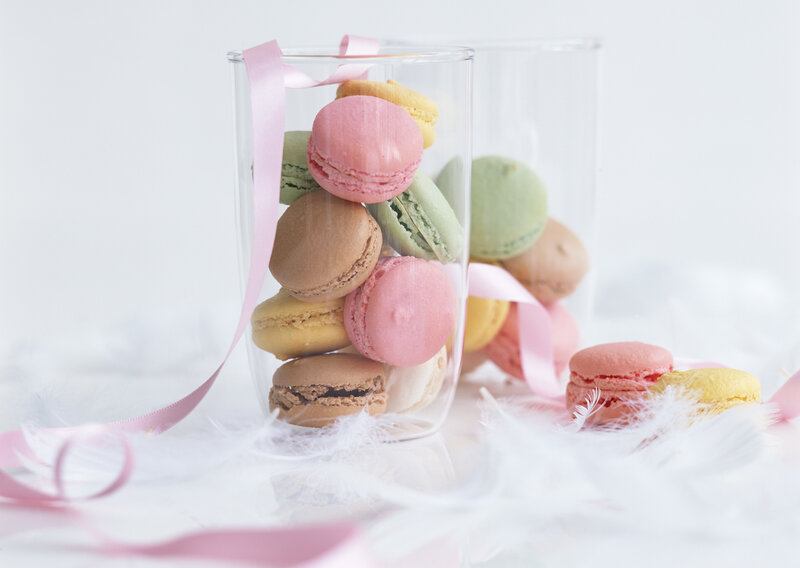 Macarons in Glass Jar — Pink