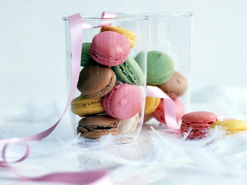 Macarons in Glass Jar