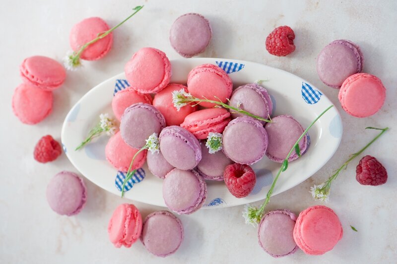 Macarons on a Plate