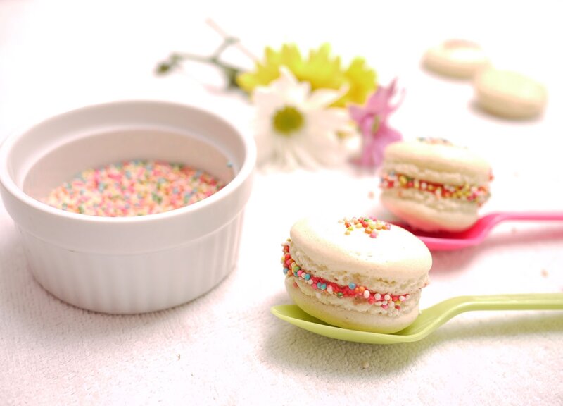Macarons with Sprinkles