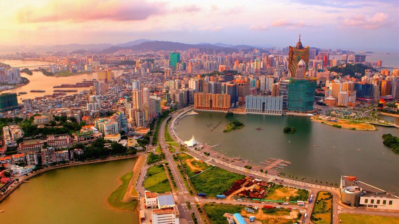 Macau Cityscape at Sunset