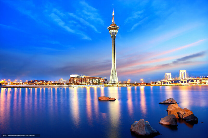 Macau Tower at dusk